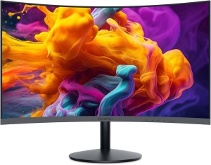 Monitor curbat KOORUI - Monitor de computer curbat FHD de 23,6 inchi, panou VA, 100Hz, curbura 1500R, reglare inclinare, ingrijire ochi, HDMI, monitor de gaming VGA, negru - Img 8