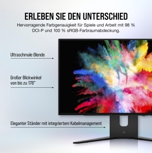 Monitor Gaming Corsair XENEON 27QHD240, 27 inch, 2560 x 1440, 240Hz, Negru - Img 5