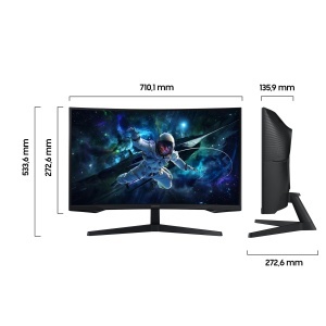 Monitor Gaming Curbat Samsung Odyssey G55C, 32 inch, QHD, 165 Hz - Img 2