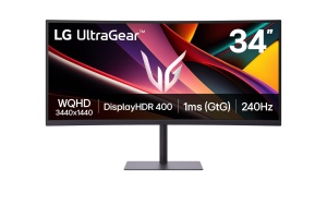 Monitor gaming LG UltraGear 34G630A-B, 34 inch, curbat, WQHD, 240Hz, HDR, negru
