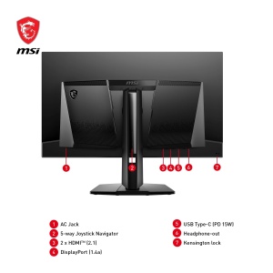 Monitor Gaming MSI MAG 321UPX QD-OLED 31.5 inch 4K UHD 240Hz - Img 6