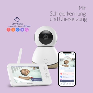 Monitor video pentru bebelusi Maxi-Cosi See Pro, camera HD, ecran 5, detectie miscare - Img 2