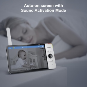 Monitor video pentru bebelusi VTech VM919 HD, camera cu unghi larg, ecran LCD 7, vedere nocturna - Img 4