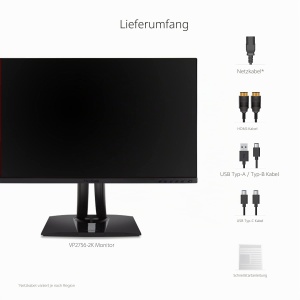 Monitor Viewsonic VP2756-2K, 68,6 cm (27 inch), WQHD, IPS, Negru - Img 8