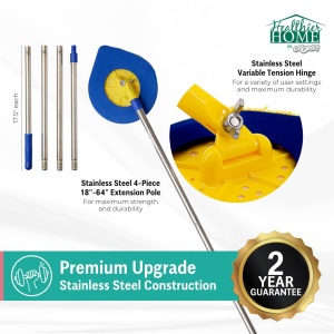 Mop cu maner telescopic CHOMP, 66-152 cm, lavabil, pentru pereti si tavane - Img 2