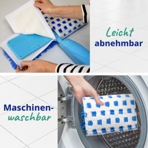 Mop cu spray Spontex Quick Spray Duo, 2 fete, microfibra, design compact - Img 6