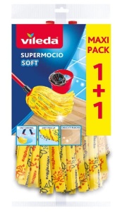 Mop de curatare Vileda SuperMocio Soft, 30 microfibra, pachet 2 bucati