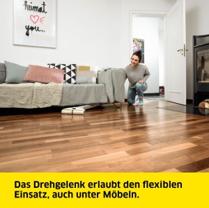 Mop electric Karcher EWM 2, fara cablu, autonomie 20 min, alb - Img 5