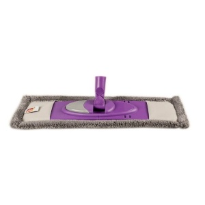 Mop Plat OTI cu Coada Metalica, Microfibra, Culoare Mov