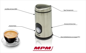 Moulin de cafea MPM MMK-02M, capacitate 50 g, putere 150 W, inox - Img 7