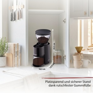 Moulineta de cafea Cloer 7520, 300 g, 150W, neagra - Img 6