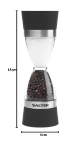 Moulineta de Sare si Piper Salter, Design Sanduira, Capacitate 60g Sare, 26g Piper - Img 8