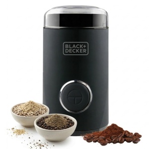Moulineta electrica BLACKDECKER BXCG150E, 150W, 50g, inox, negru