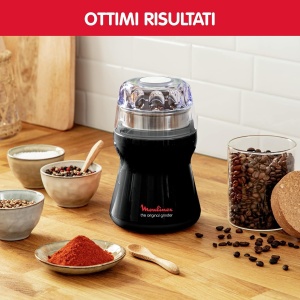 Moulinex ar110830 Rasnita universala, pentru cafea/condimente/nuci, negru, pentru toate tipurile de cereale, 180 W - Img 5