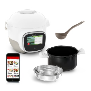 Moulinex Cookeo Touch Mini WiFi Multicooker 2 L ideal pentru 2 persoane oala de inalta presiune conectivitate ecran tactil retete nelimitate aplicatie - Img 1