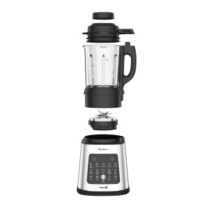 Moulinex PerfectMix Cook, blender cu 10 programe automate, 1400 W, preparati retete calde si reci, blender electric cu ecran tactil, usor de curatat, capacitate 2 l, LM83SD - Img 2