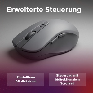 Mouse Bluetooth Silent Lenovo WL310, Acryl, Culoare gri - Img 5