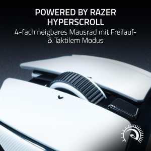 Mouse de gaming Razer Basilisk V4 HyperSpeed, wireless, senzor 33K, alb - Img 2