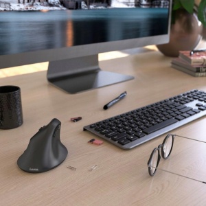 Mouse ergonomic Hama EMW-500L pentru stangaci wireless negru - Img 7