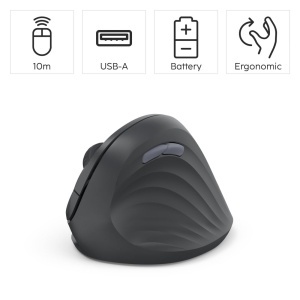 Mouse ergonomic Hama EWM-500R wireless 7 butoane negru - Img 2