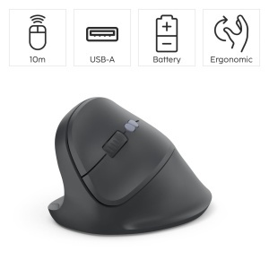 Mouse ergonomic vertical Hama EWM-500L wireless 7 butoane negru - Img 2