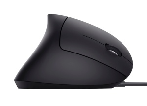Mouse ergonomic vertical Trust Verto, Prevenirea bratului mouse-ului/cotului de tenis (Sindromul RSI), 1000/1600 DPI, Iluminare LED, Mouse PC cu cablu pentru dreptaci, Computer, Laptop, Mac - Negru - Img 8
