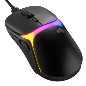 Mouse gaming Glorious Model O3 Wired, ultra-usor 54 g, 30K DPI, negru