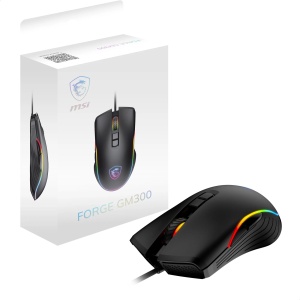Mouse gaming MSI Forge GM300, senzor optic 7200 DPI, 7 butoane, iluminare RGB
