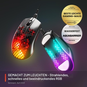 Mouse gaming SteelSeries Aerox 3, design ultraleger, RGB, senzor optic 8500 DPI - Img 2