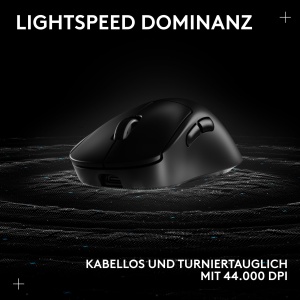 Mouse gaming wireless Logitech G PRO X SUPERLIGHT 2 DEX, 44K DPI, USB-C, negru - Img 5