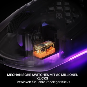 Mouse Gaming Wireless SteelSeries Aerox 3 Gen 2, 68g, 26000 DPI, RGB - Img 6