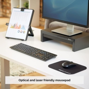 Mouse pad Fellowes Microban Antibacterian Negru Suprafata Antiderapanta - Img 4