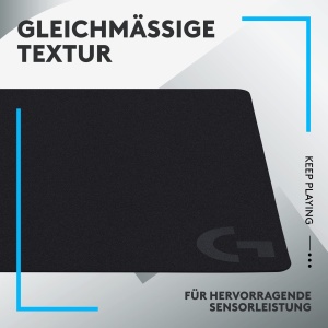 Mouse pad pentru jocuri Logitech G G240 din panza, optimizat pentru senzori de jocuri, frecare moderata a suprafetei, covor de mouse antiderapant, accesorii pentru jocuri Mac si PC, 340 x 280 x 1 mm - Img 3