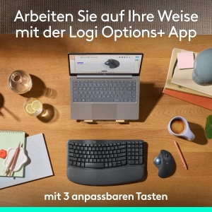 Mouse Trackball Ergonomic Logitech Ergo M575S, Bluetooth, Grafit, Control cu Degetul - Img 5