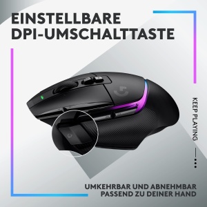 Mouse wireless gaming Logitech G502 X PLUS RGB LIGHTSPEED senzor HERO 25K Negru - Img 6