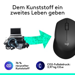 Mouse wireless Logitech M330 SILENT PLUS, design ergonomic, autonomie 24 luni - Img 5
