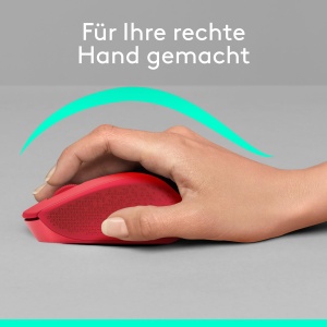 Mouse wireless Logitech M330 Silent Plus Rosu SilentTouch 1000 DPI 2 ani autonomie - Img 3