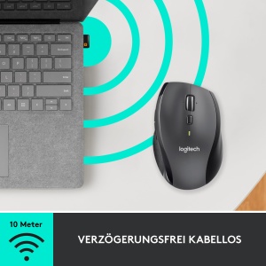 Mouse wireless Logitech M705 Marathon, 3 ani autonomie, design ergonomic - Img 8