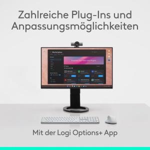 Mouse wireless Logitech MX Master 4 ergonomic feedback haptic incarcare USB-C Hellgrau - Img 8