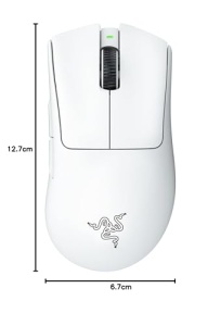 Mouse wireless Razer DeathAdder V3 Pro Alb 64g Ergonomic Esports - Img 14