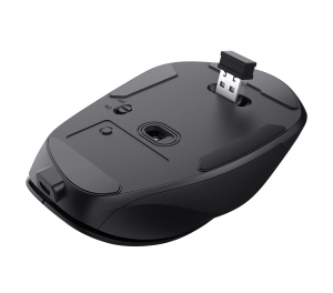 Mouse wireless reincarcabil Trust Fyda, design durabil, 800-2400 DPI, 6 butoane, suport pentru degetul mare si degete, 2,4 GHz, mouse wireless cu receptor USB, mouse ergonomic pentru laptop, PC, MacBook, birou - Img 7