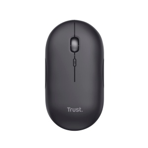 Mouse Wireless Reincarcabil Trust Puck, Bluetooth si Conexiune 2.4GHz prin Microreceptor USB, DPI Reglabil 800/1200/1600, Mouse Ergonomic, Wireless pentru PC/Mac/Computer/Laptop/MacBook - Negru - Img 7