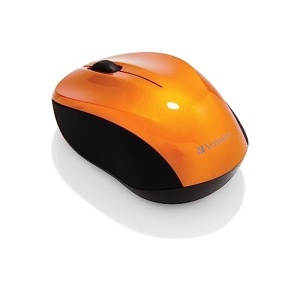 Mouse wireless Verbatim GO NANO 1600 dpi Nano Receiver Portocaliu - Img 2