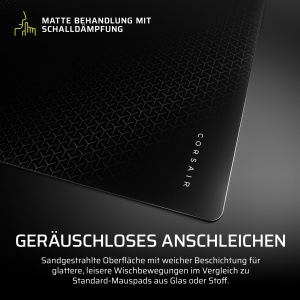 Mousepad de gaming Corsair MM Glass Large, 500 x 400mm, negru - Img 3