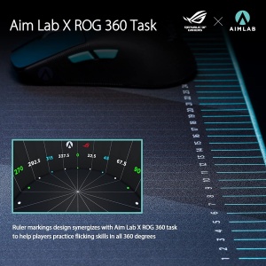 Mousepad Gaming ASUS ROG Hone Ace Aim Lab Edition, 508 x 420 mm, Negru - Img 2