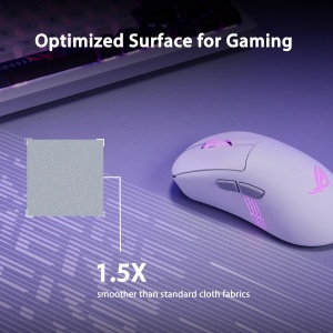 Mousepad gaming ASUS ROG Scabbard II Arctic Gray XXL suprafata rezistenta la apa si praf 900x400 mm - Img 2