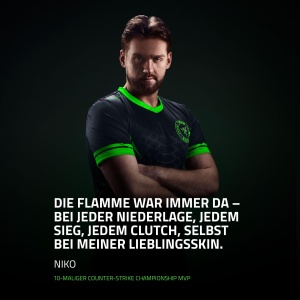 Mousepad Gaming Razer Gigantus V2 NiKo Edition, 500 mm x 480 mm, Control si Viteza - Img 2