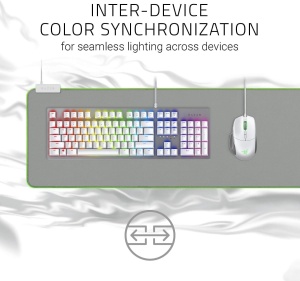 Mousepad Gaming Razer Goliathus Extended Chroma Mercury XXL cu RGB, Alb - Img 3
