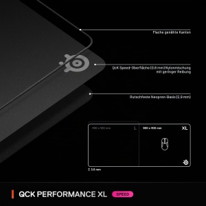 Mousepad Gaming SteelSeries QcK XL, Suprafata Ultra-Supla, 40 x 87,5 cm - Img 7