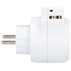 Mufa adaptor UNITEC cu 1x Schuko, 1x USB Type-C si 2x USB Type-A, 3.4 A, alb - Img 5